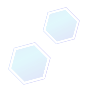 accent of two hexagons